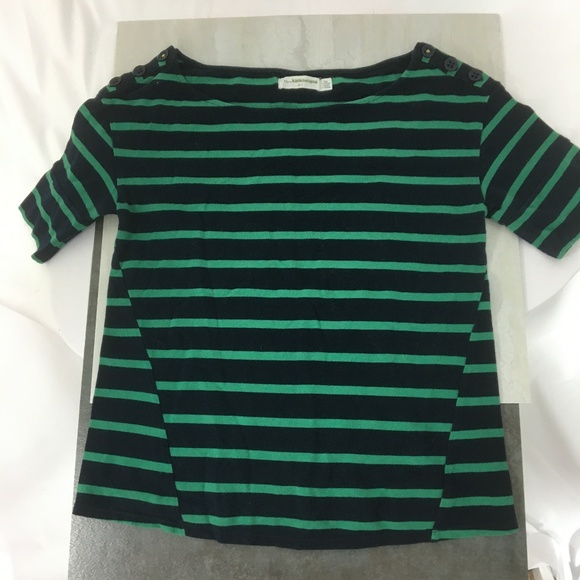 Anthropologie Pilcro Short Sleeve Striped Knit Tee S - Picture 1 of 6